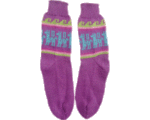 Purple Alpaca Socks